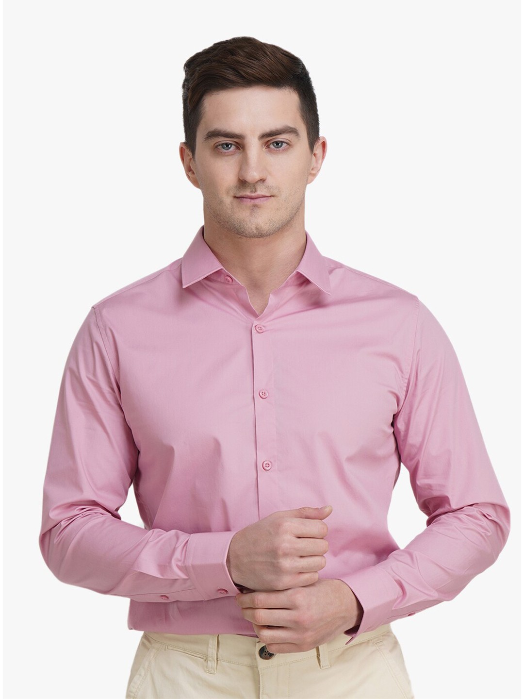 

United Colors of Benetton Men Pink Slim Fit Casual Shirt