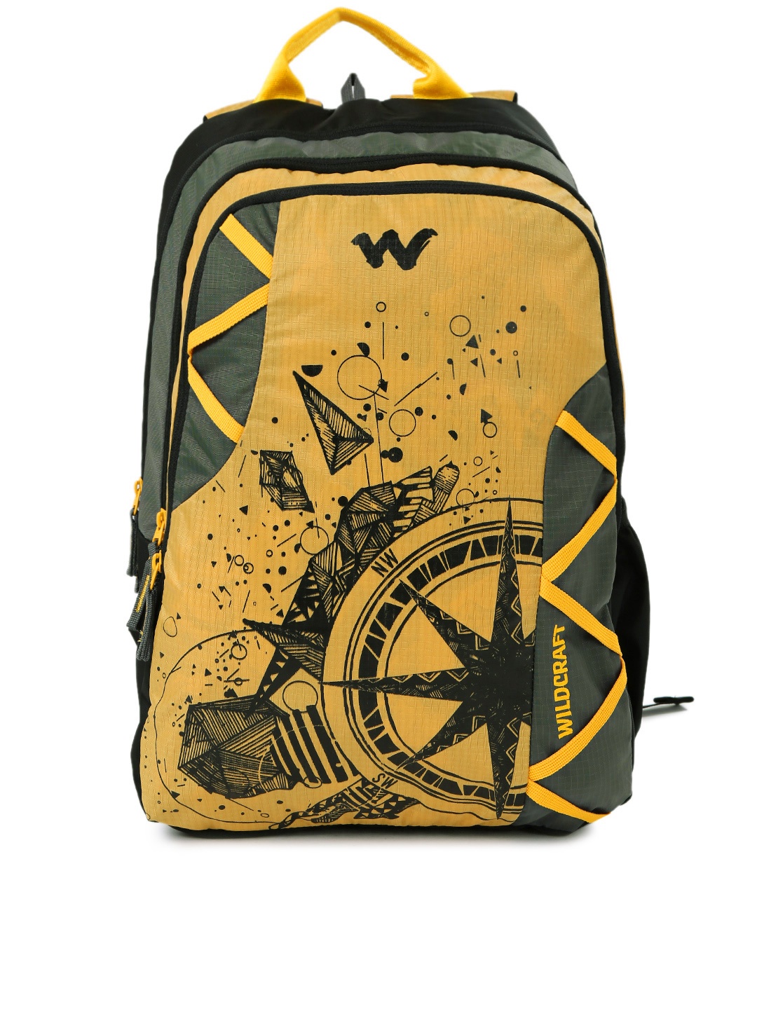 

Wildcraft Unisex Yellow & Grey WC 5 Dare Printed Backpack