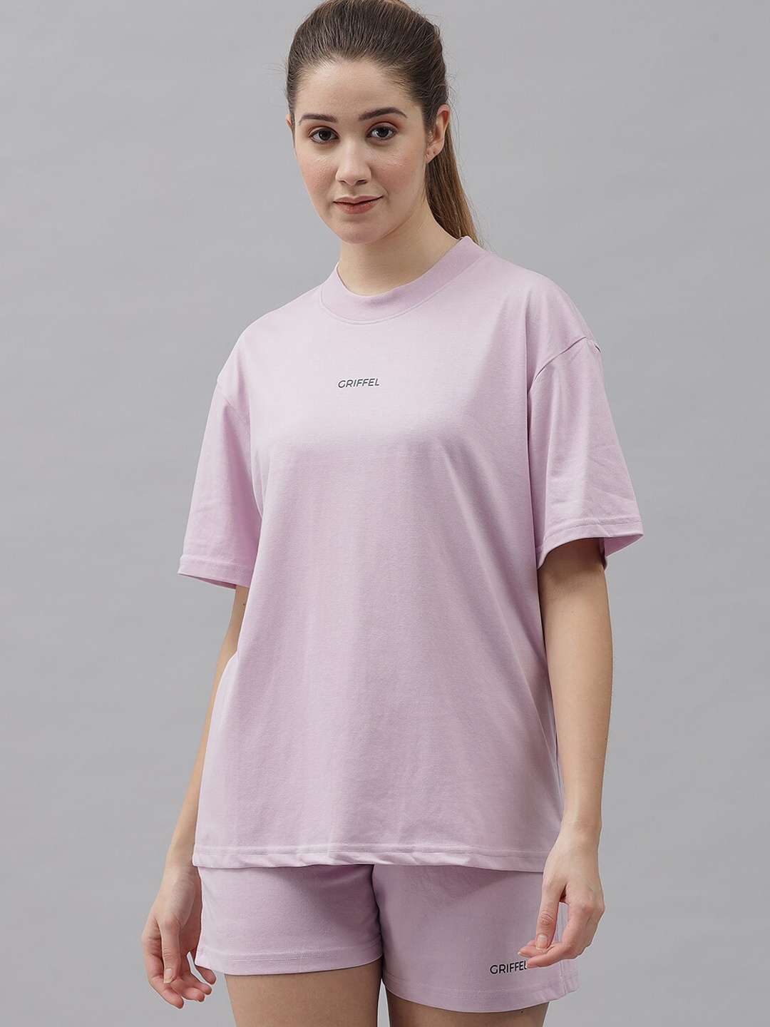 

GRIFFEL Women Purple Pure Cotton Co-ords Set