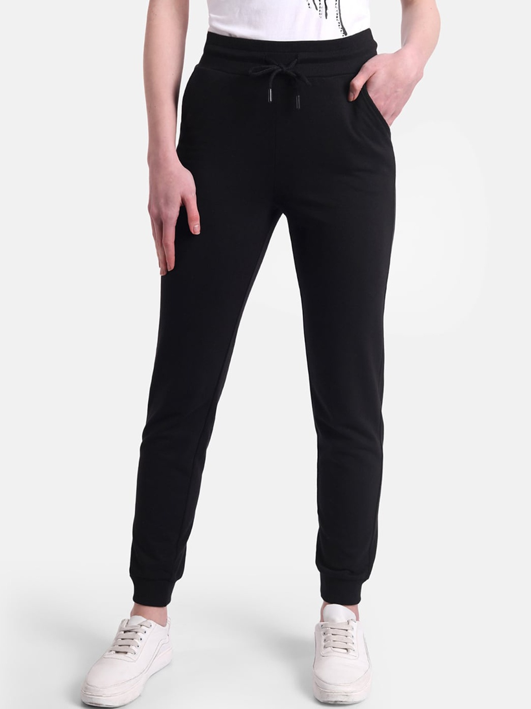 

United Colors of Benetton Women Black Joggers Trousers