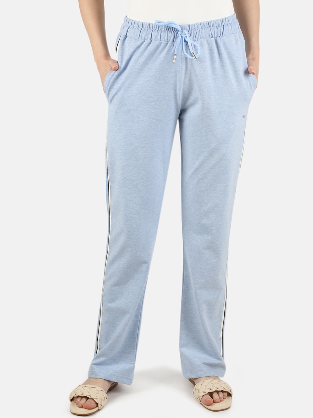 

Monte Carlo Women Blue Solid Slim Fit Track Pants