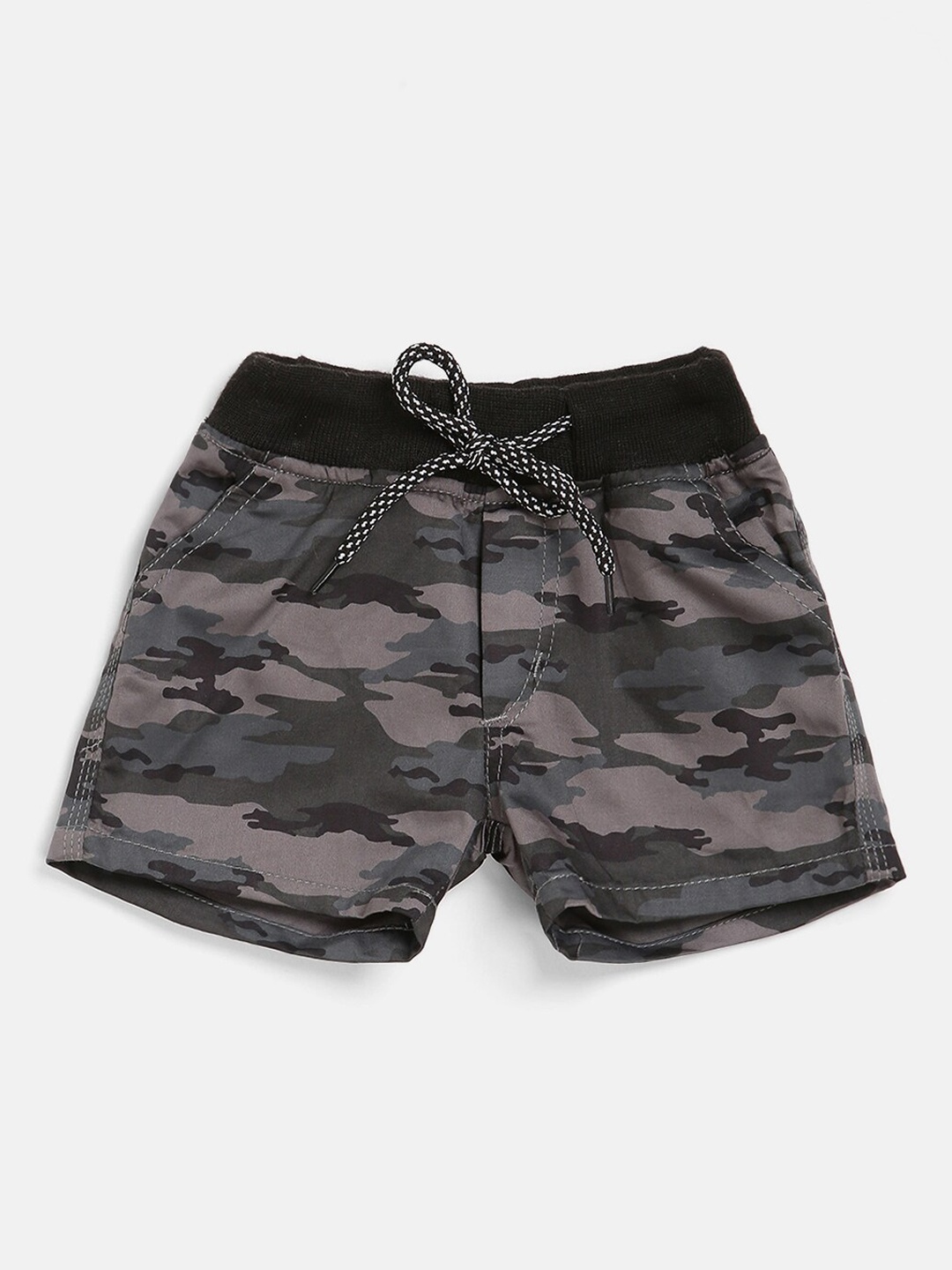 

V2 Value & Variety Boys Grey Camouflage Printed Shorts