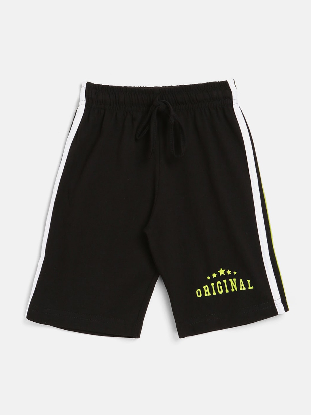 

V2 Value & Variety Boys Black Printed Regular Fit Cotton Shorts