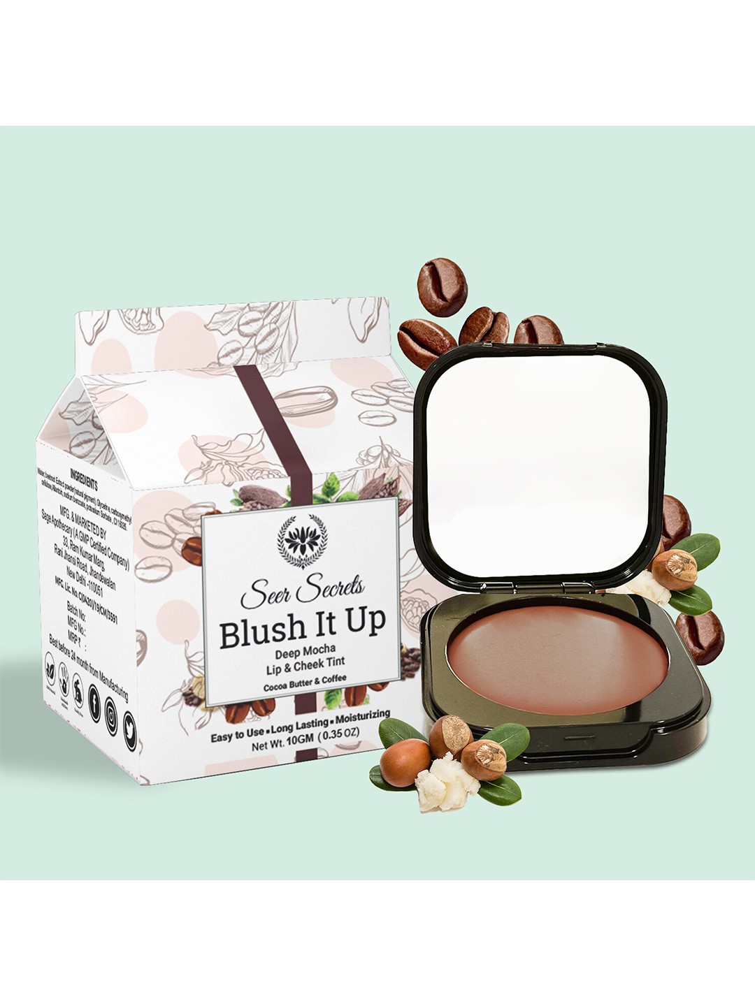 

Seer Secrets Blush It Up Lip & Cheek Tint 10 g - Deep Mocha, Brown