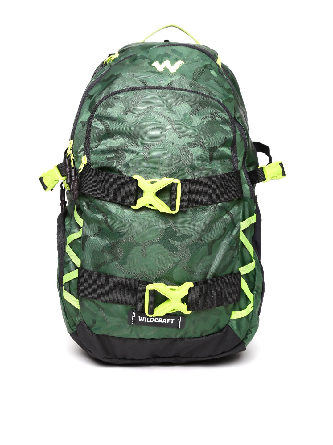 

Wildcraft Unisex Green Buckler Camouflage Print Backpack