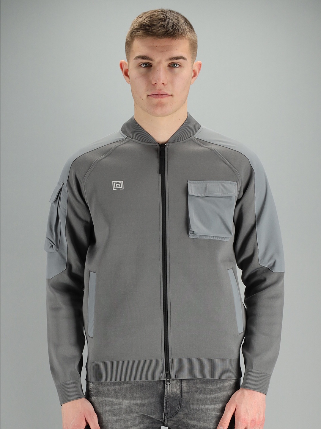 

FREESOUL Men Grey Sweatshirt