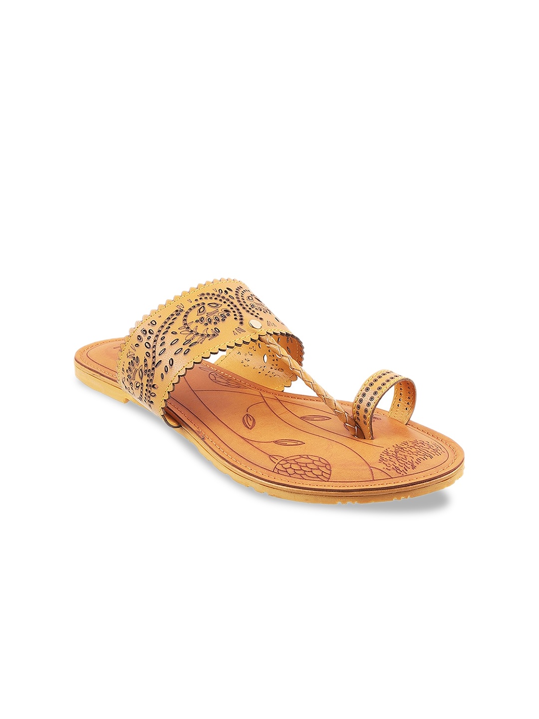 

Metro Women Yellow Colourblocked One Toe Flats