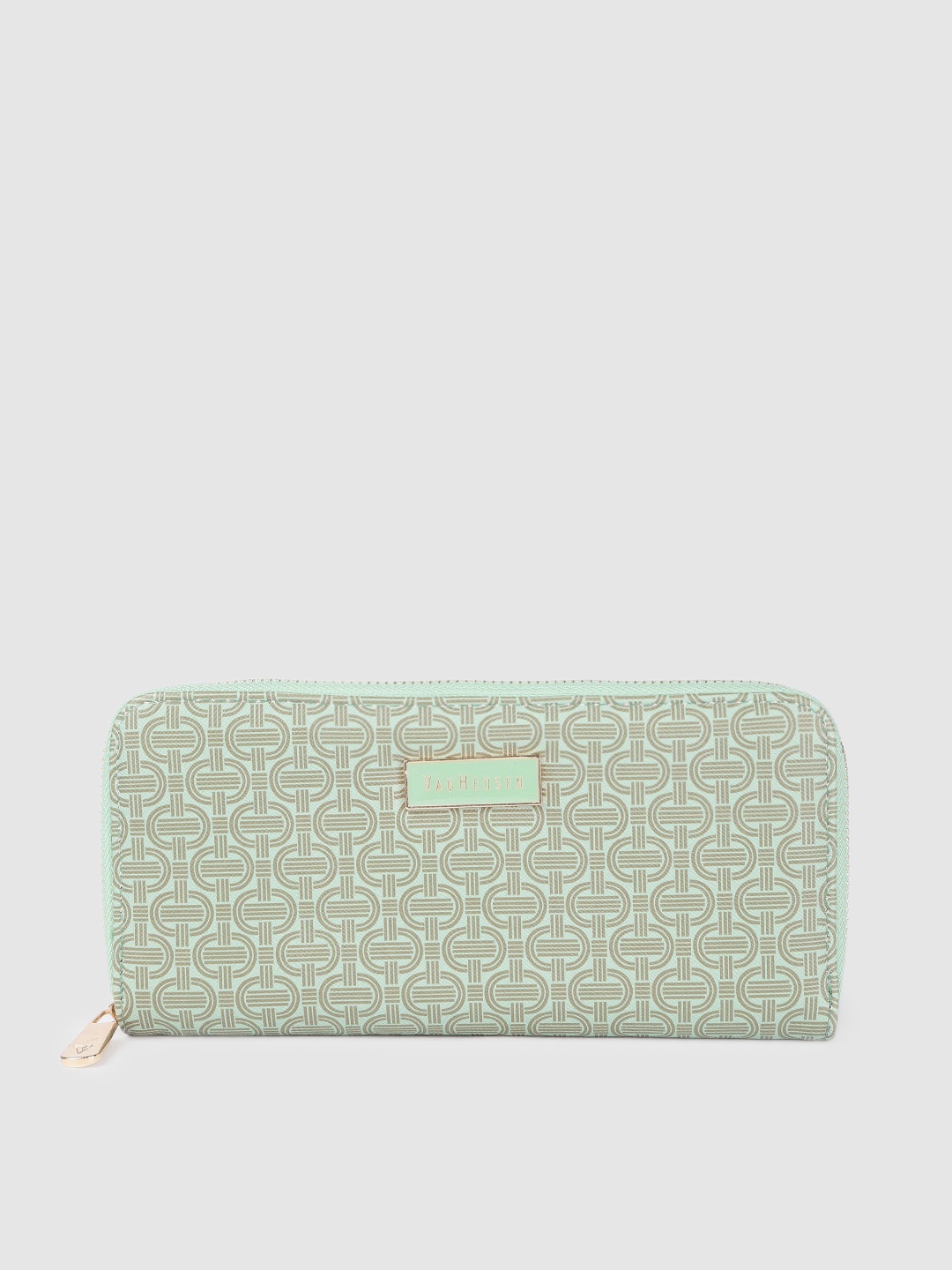 

Van Heusen Women Green Printed Zip Around Wallet