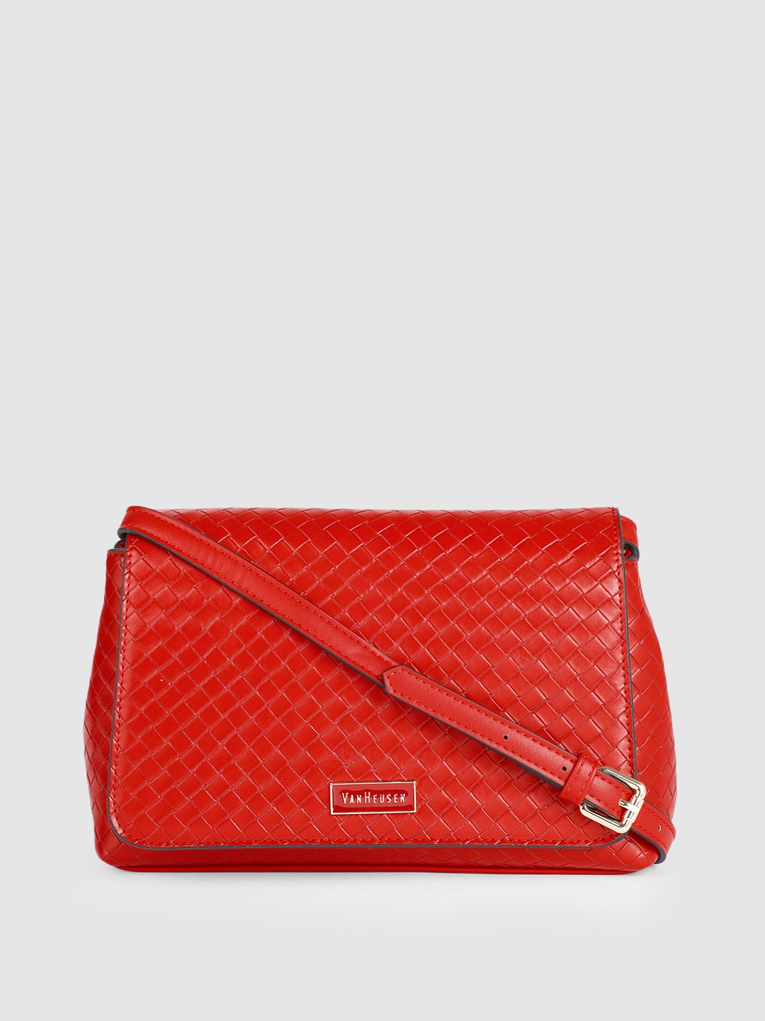 

Van Heusen Red Textured Sling Bag