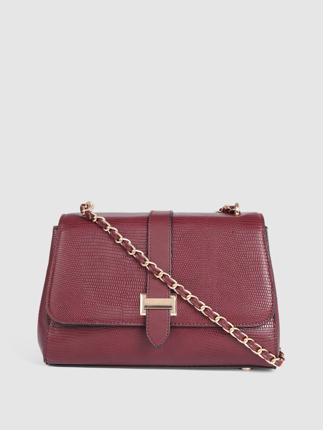 

Van Heusen Red Textured Sling Bag