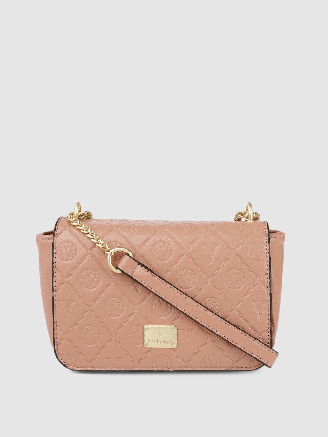 

Van Heusen Pink Textured Sling Bag
