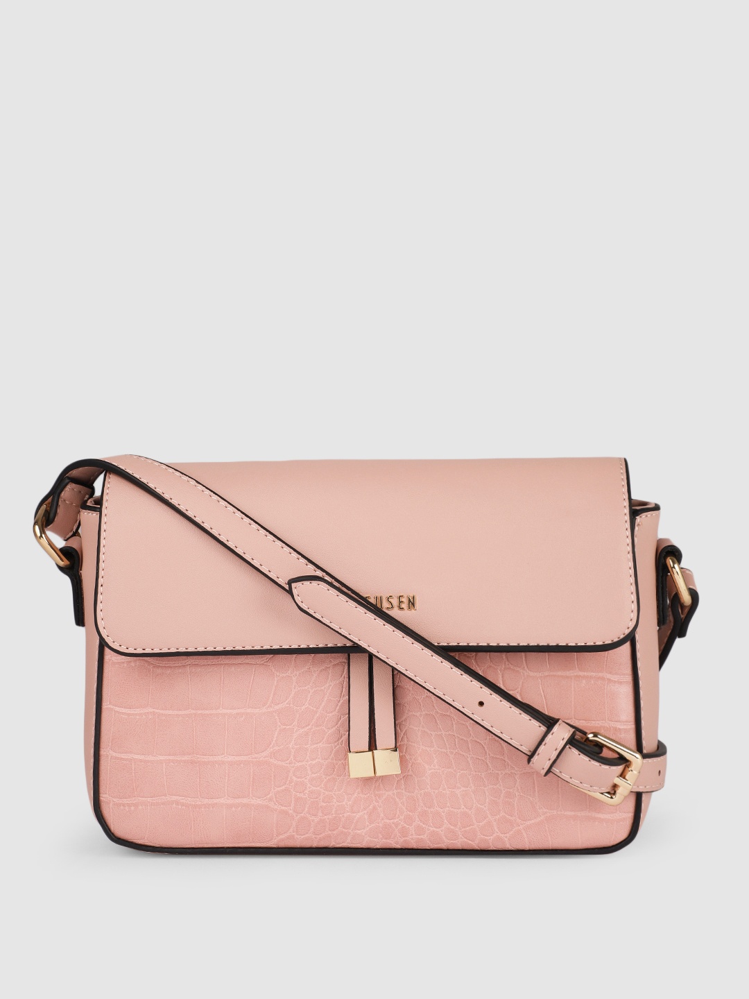 

Van Heusen Pink Textured Sling Bag