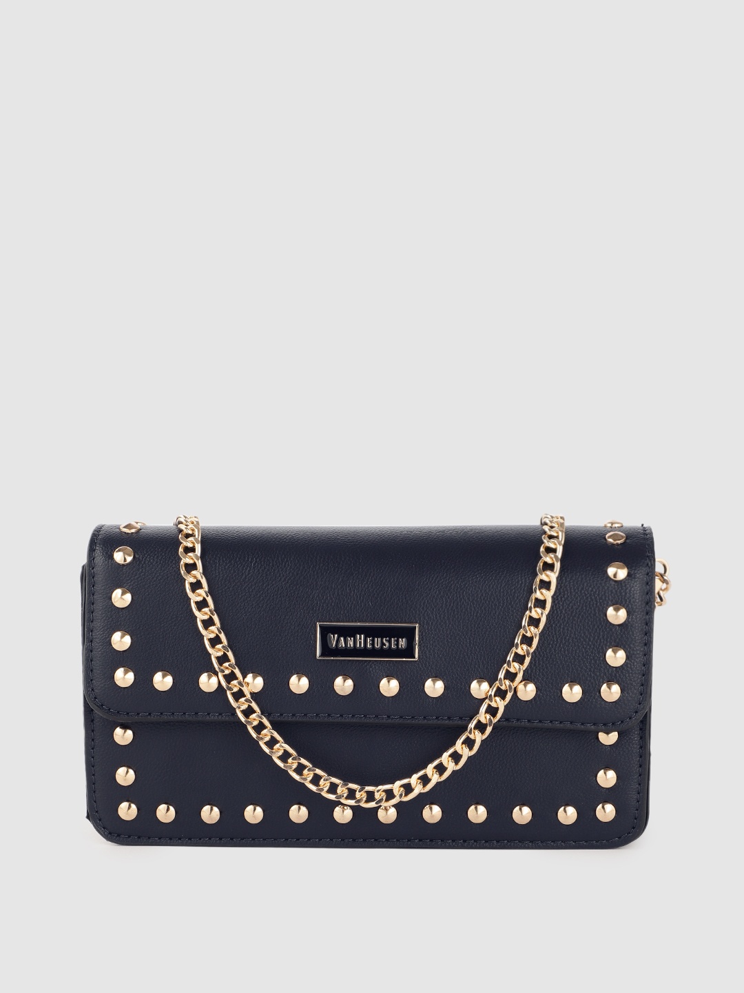 

Van Heusen Navy Blue Embellished Sling Bag