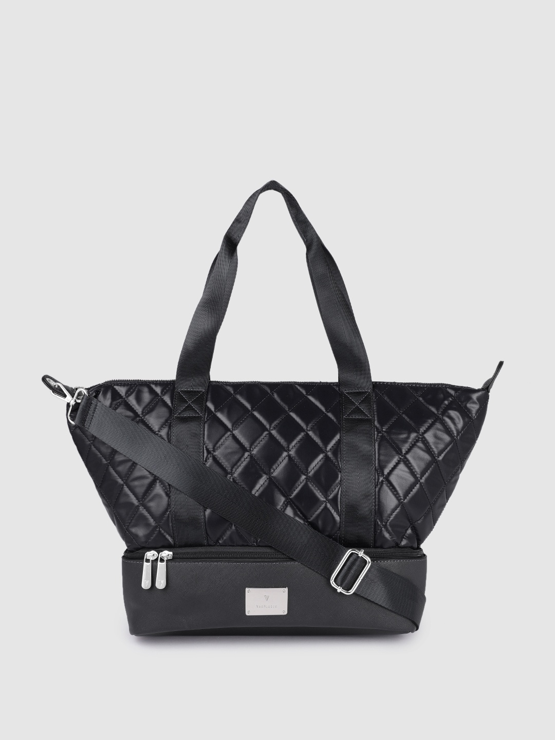 

Van Heusen Black PU Structured Shoulder Bag