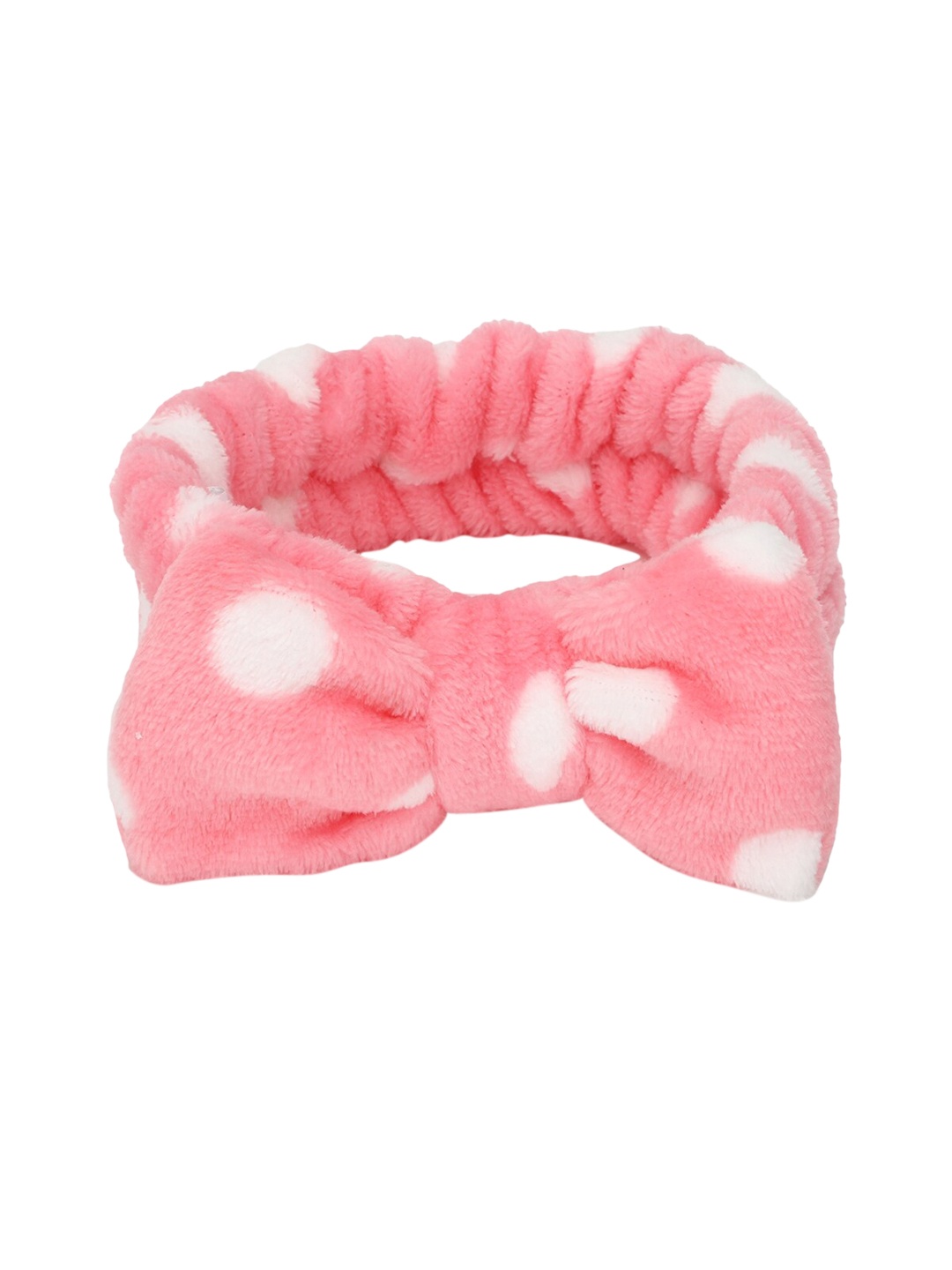 

FOREVER 21 Women Pink & White Printed Headband