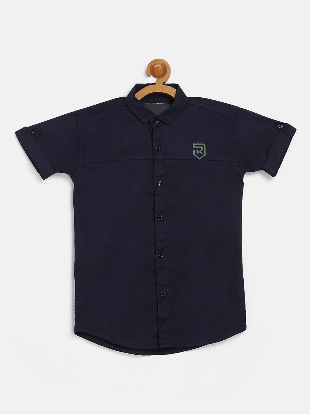 

V2 Value & Variety Boys Black Cotton Casual Shirt