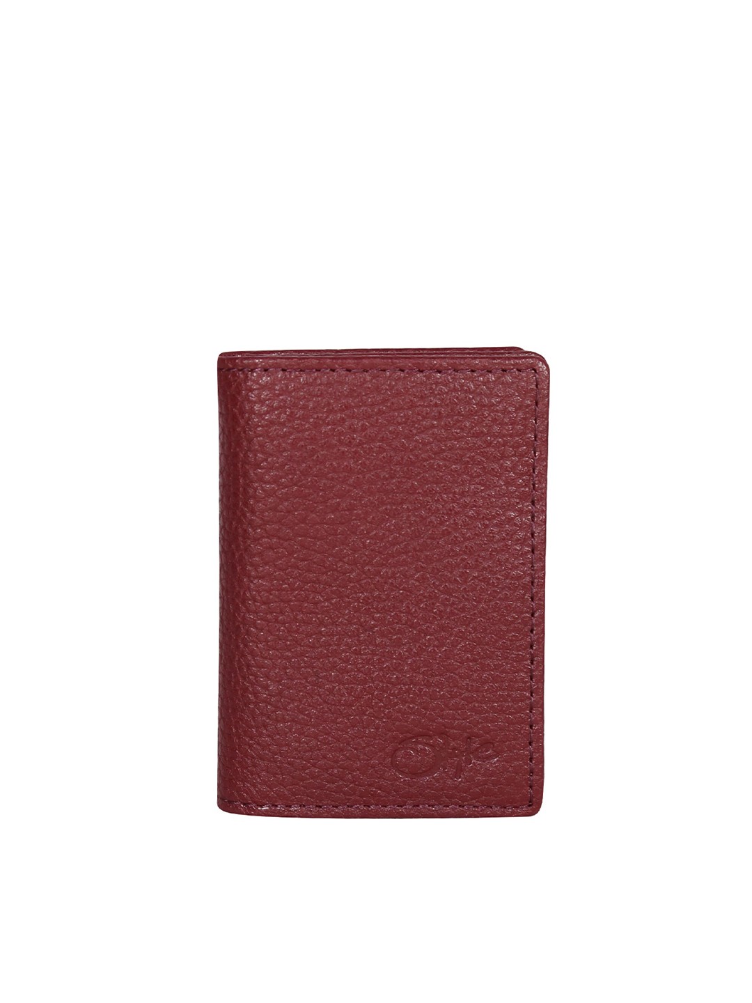 

Style SHOES Unisex Red Textured Leather Card Holder
