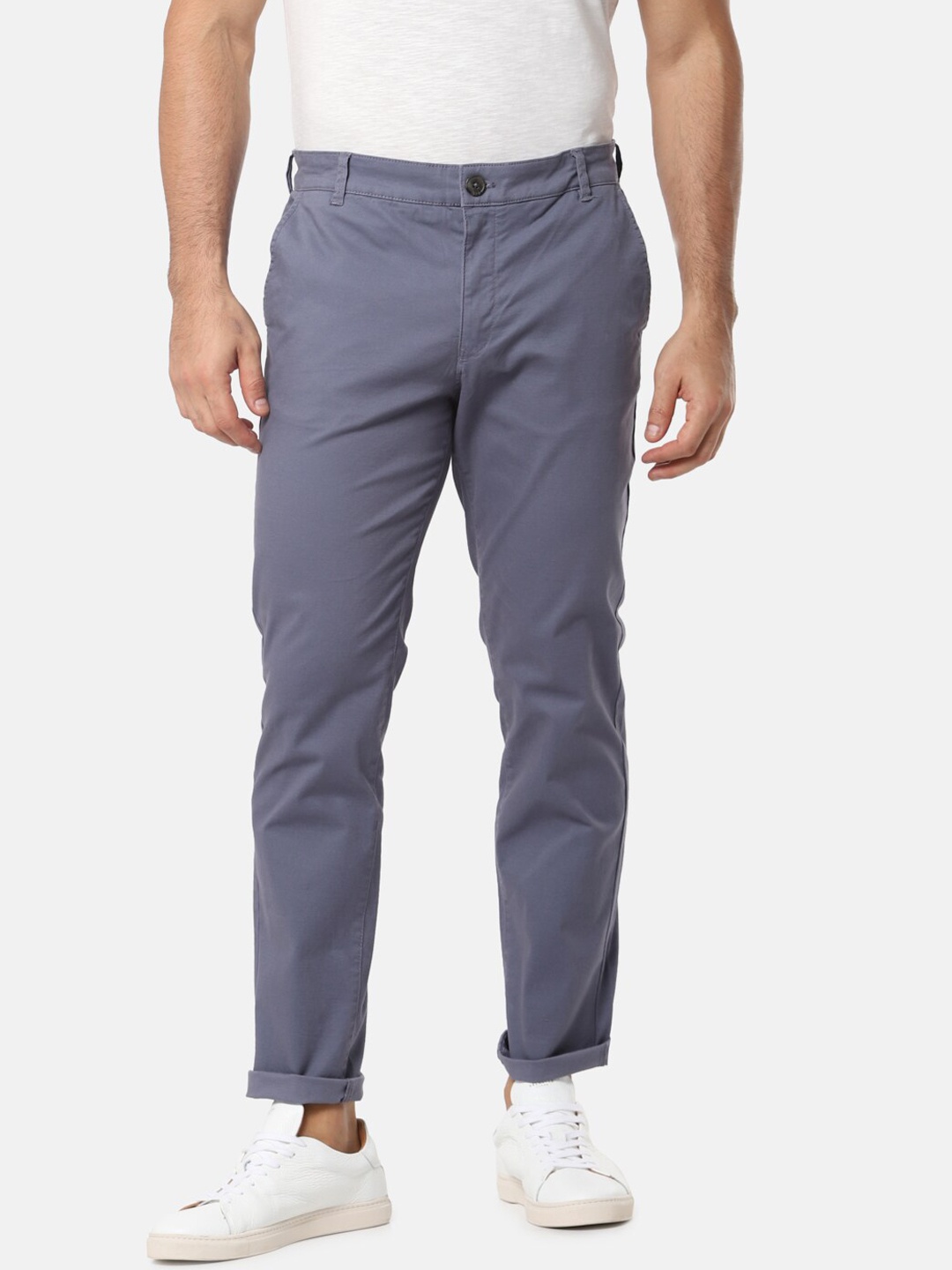 

SELECTED Men Blue Slim Fit Chinos Trousers