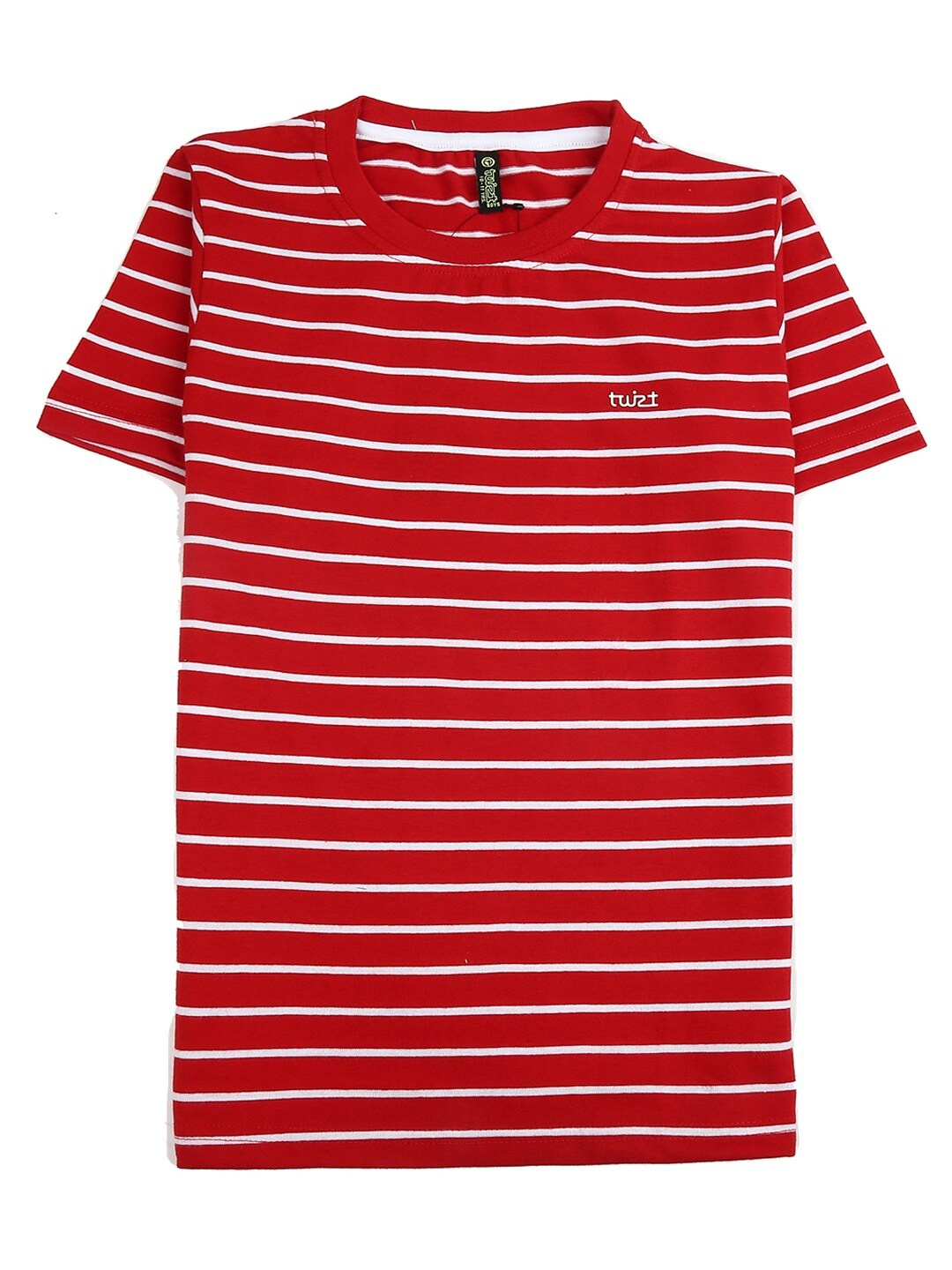 

V-Mart Boys Red & White Striped T-shirt