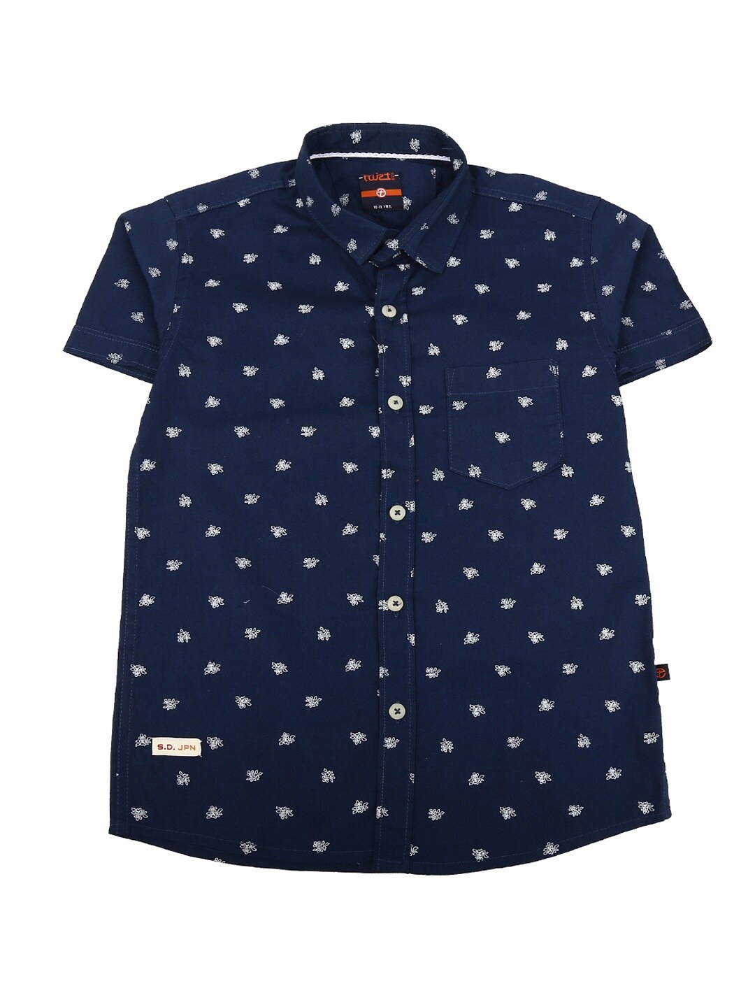 

V-Mart Boys Blue Standard Printed Casual Shirt