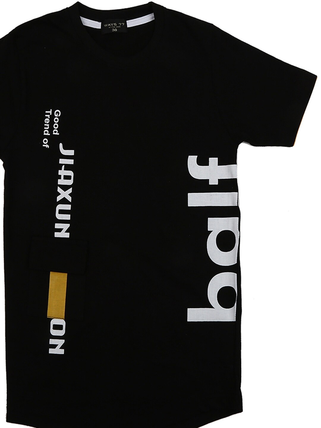 

V-Mart Boys Black Typography Printed T-shirt