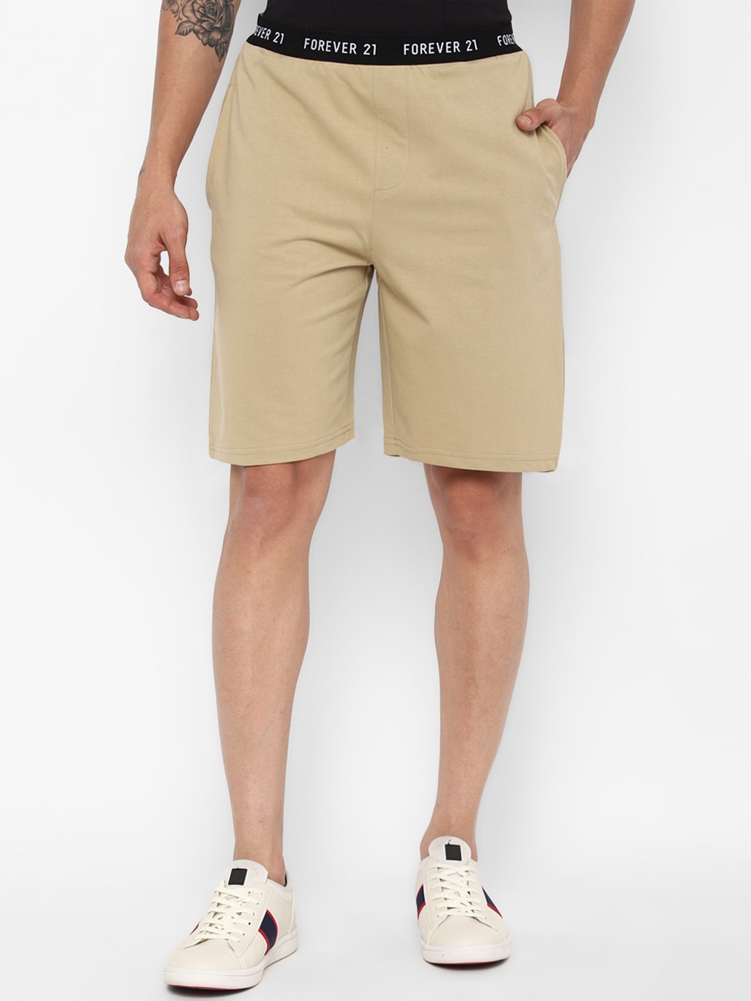 

FOREVER 21 Men Khaki Sports Shorts