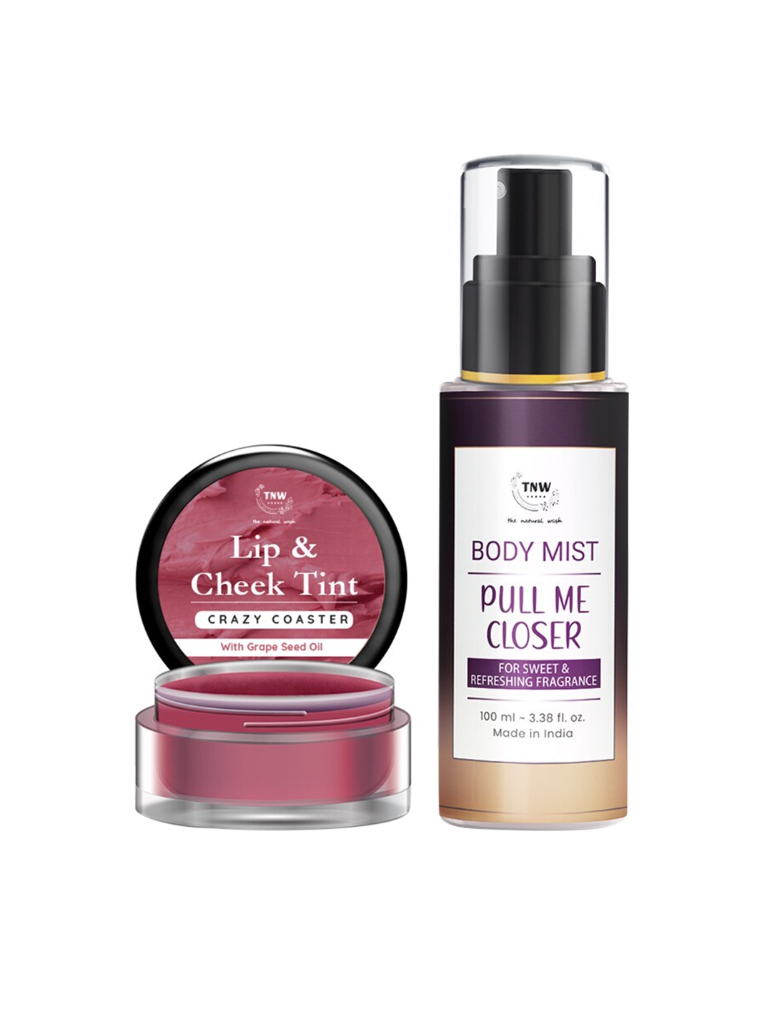 

TNW the natural wash Crazy Coaster Lip & Cheek Tint - We Belong Together Body Mist, White
