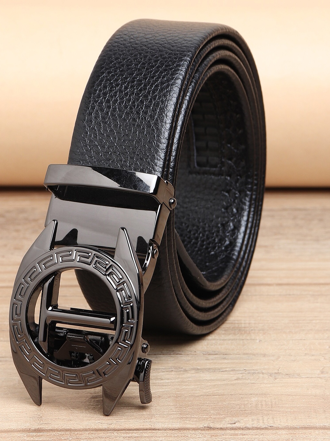 

ZORO Men Black PU Belt