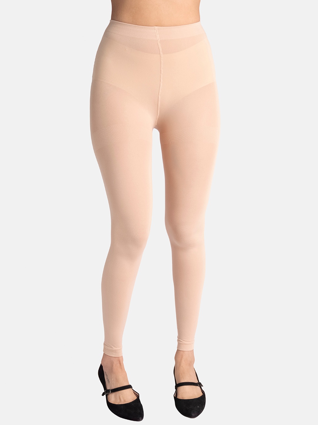 

Theater Women Beige High-Rise Radiant Sand Sheer Tights