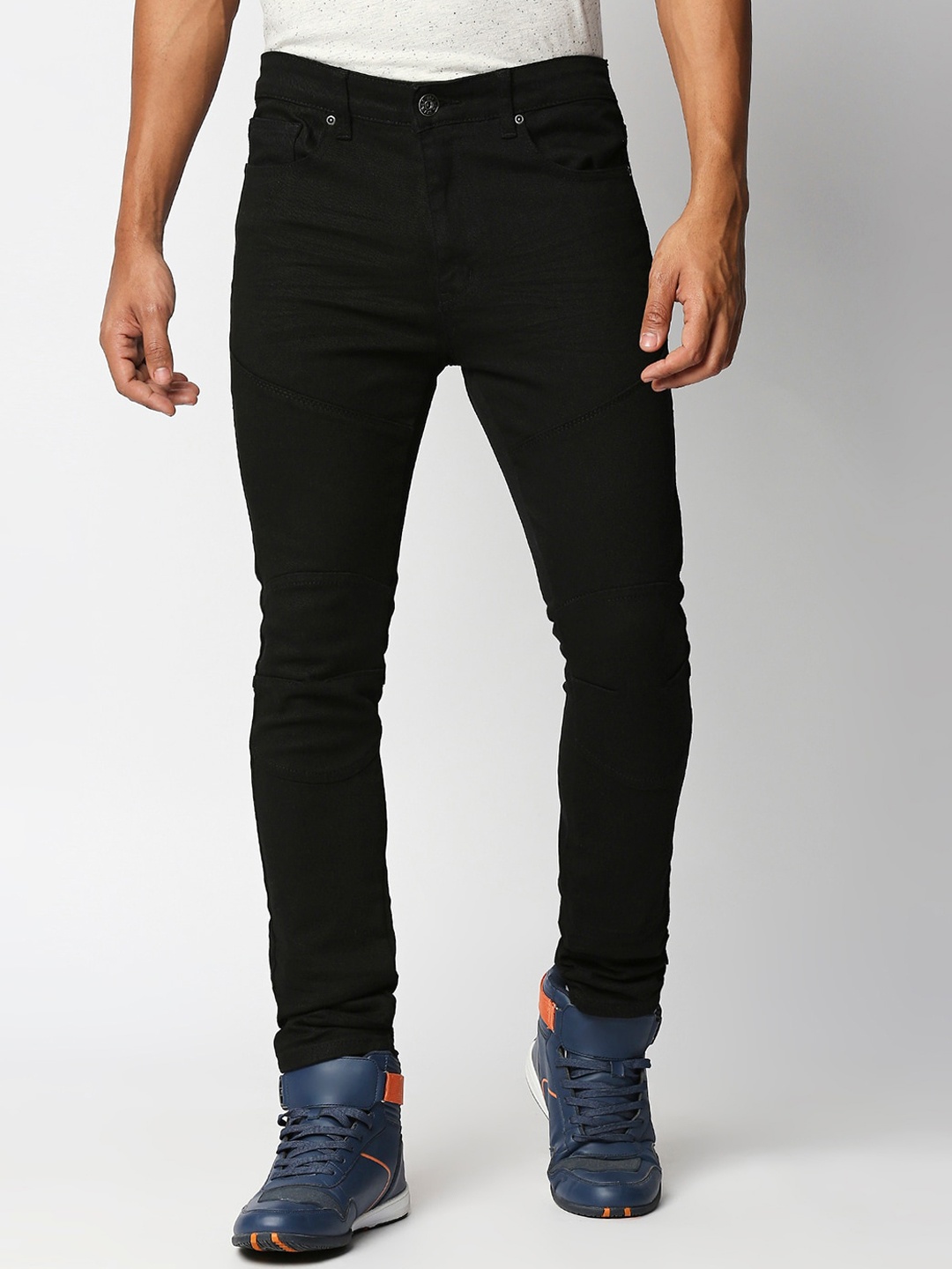 

WAIMEA Men Black Skinny Fit Stretchable Jeans