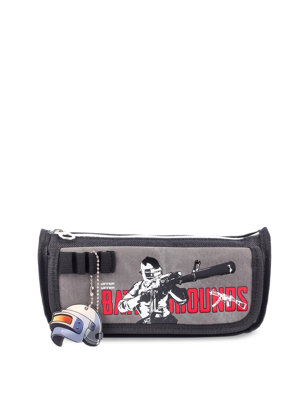 

Instabuyz Kids Grey Printed Pencil Pouch