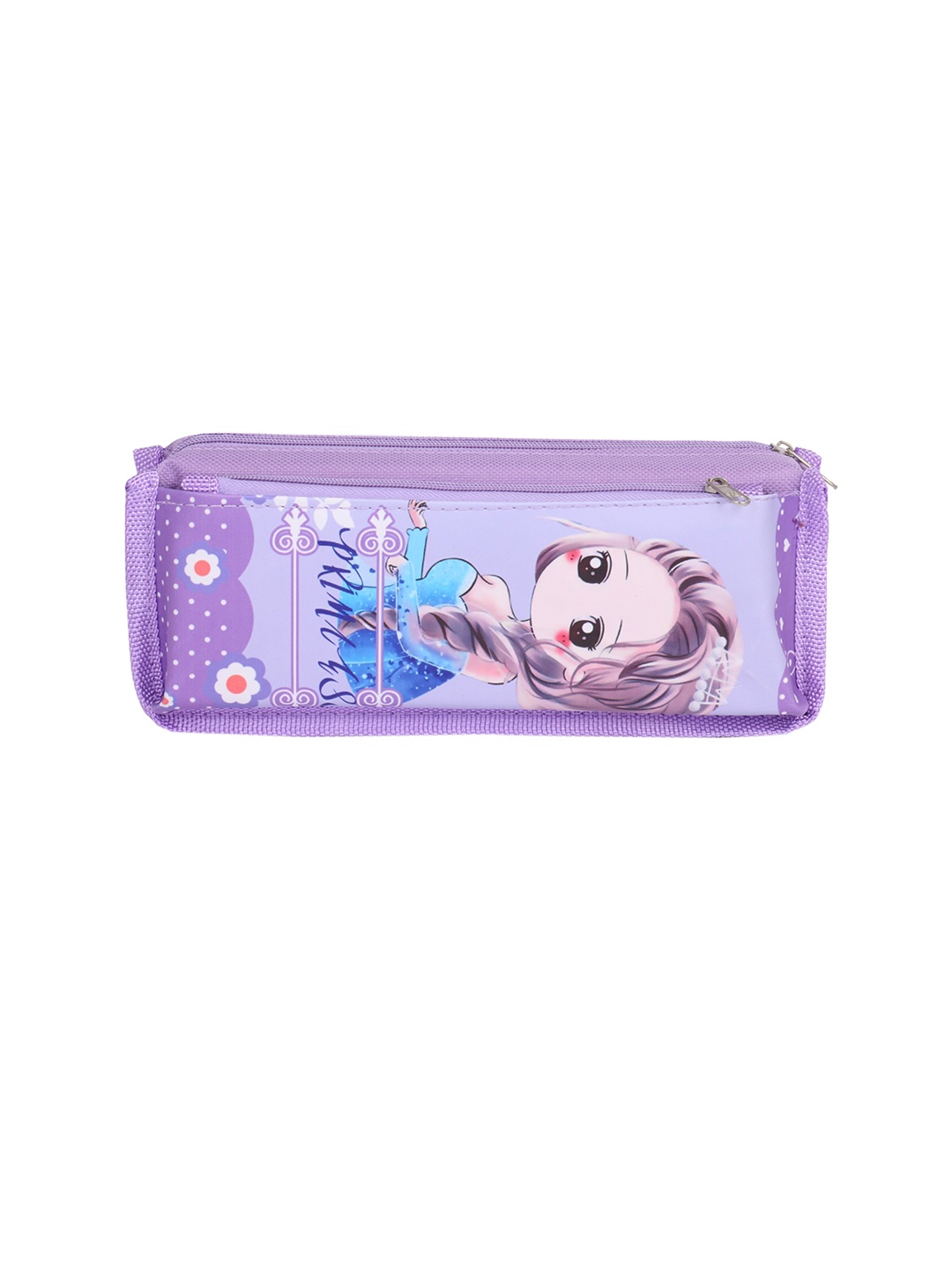

Instabuyz Kids Purple Printed Pencil Case