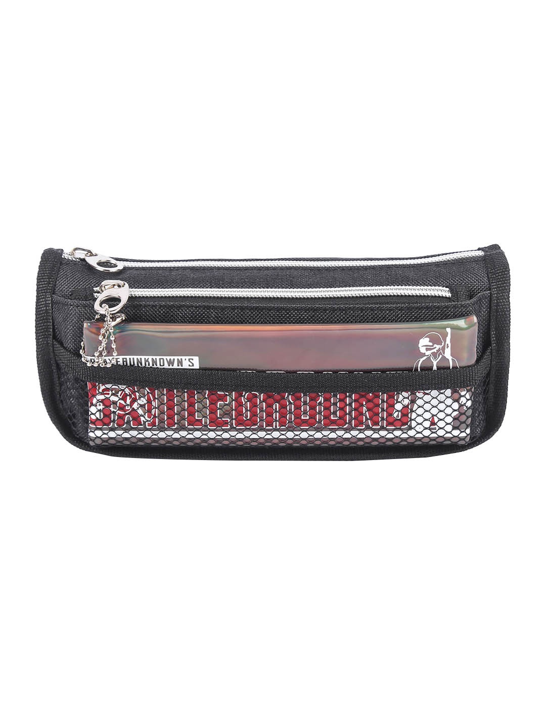 

Instabuyz Kids Black Embellished Zipper Pencil Pouch