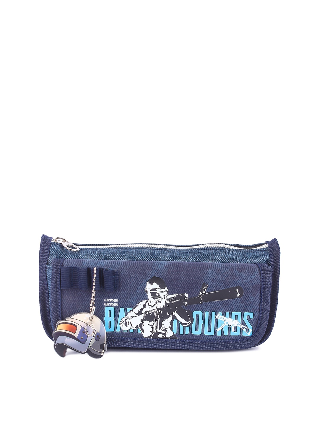 

Instabuyz Kids Navy Blue Embellished Zipper Pencil Pouch