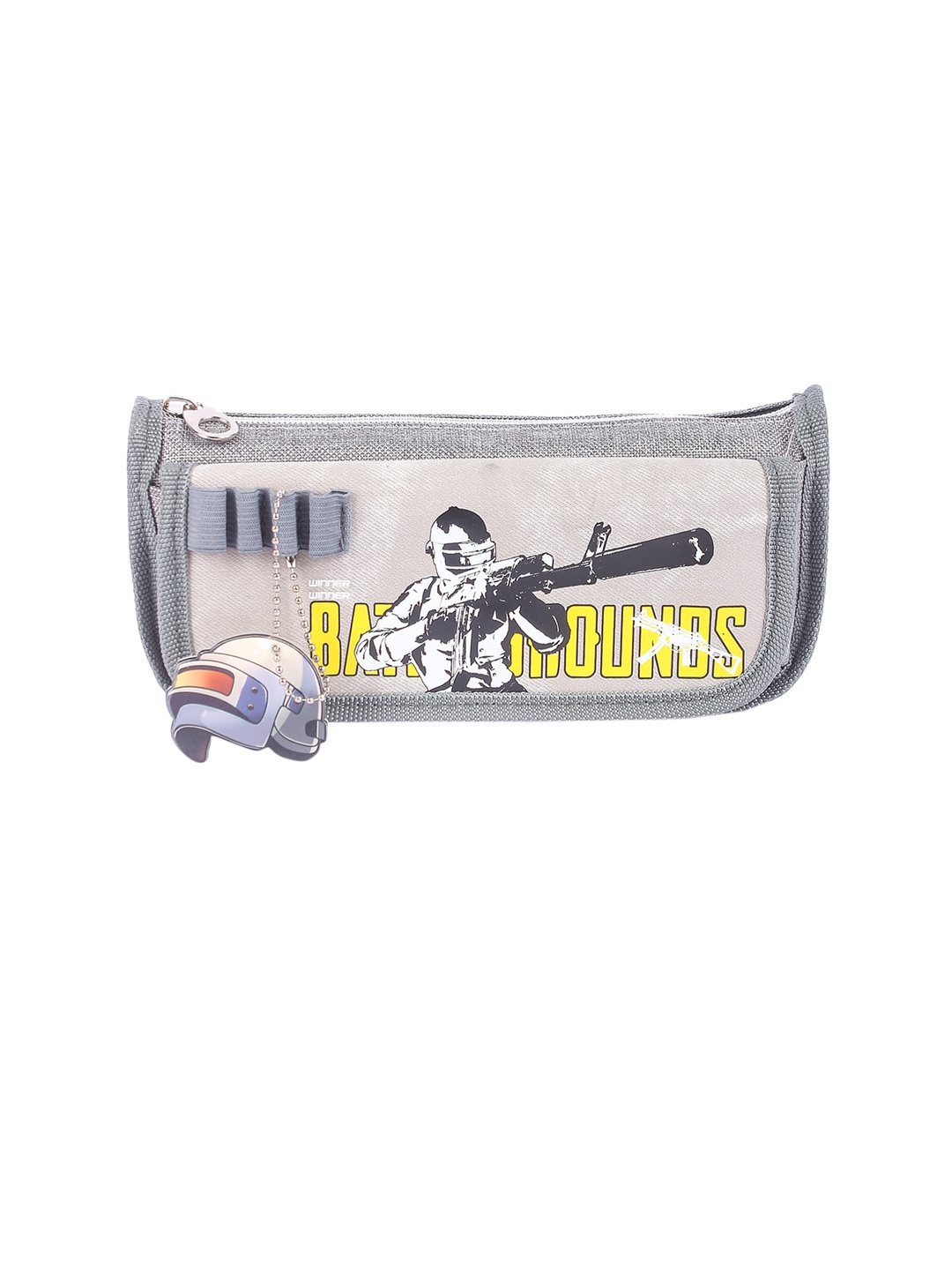 

Instabuyz Kids Grey & White Zipper Pencil Pouch