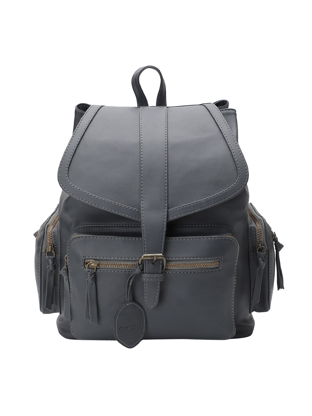 

Clotche Women Charcoal Grey Solid Backpack