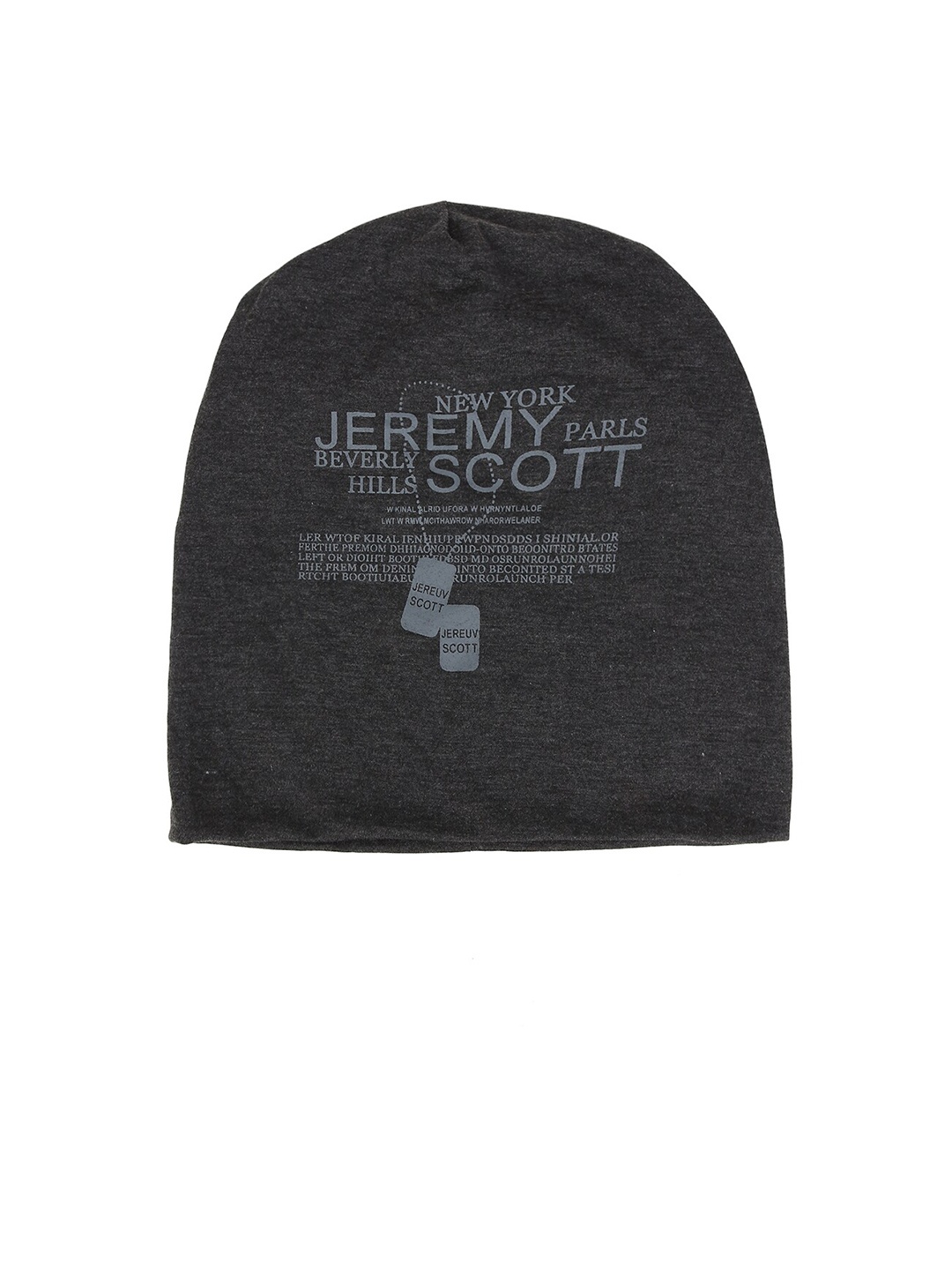 

iSWEVEN Grey Printed Beanie