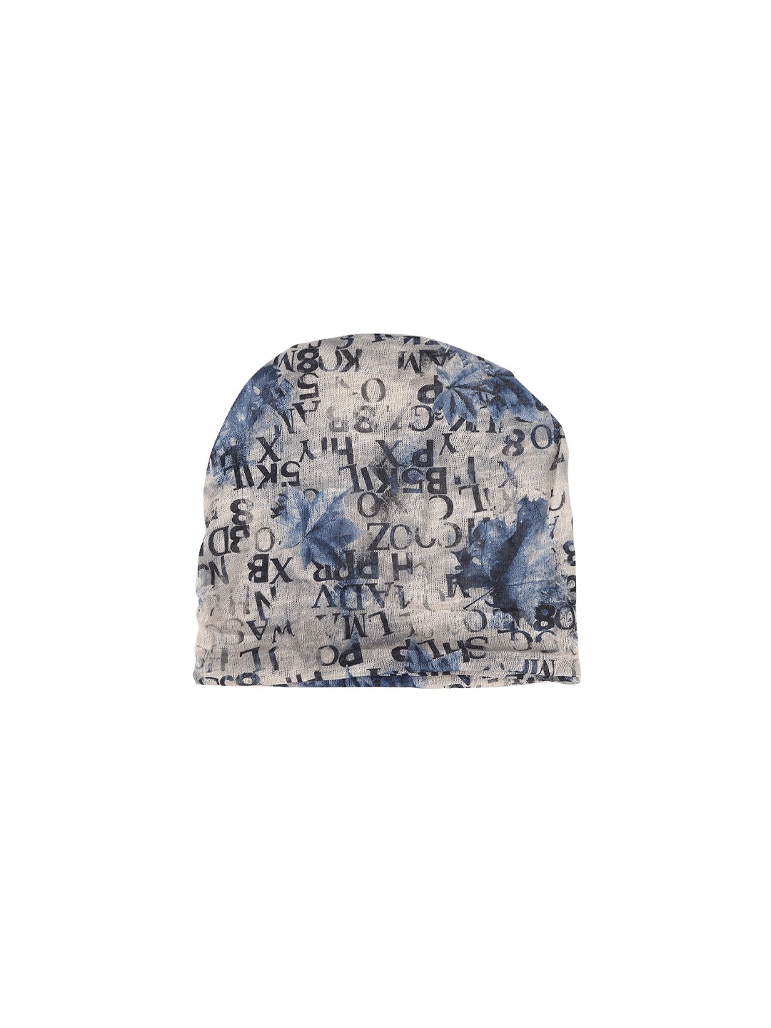 

iSWEVEN Unisex White & Black Cotton Printed Beanie