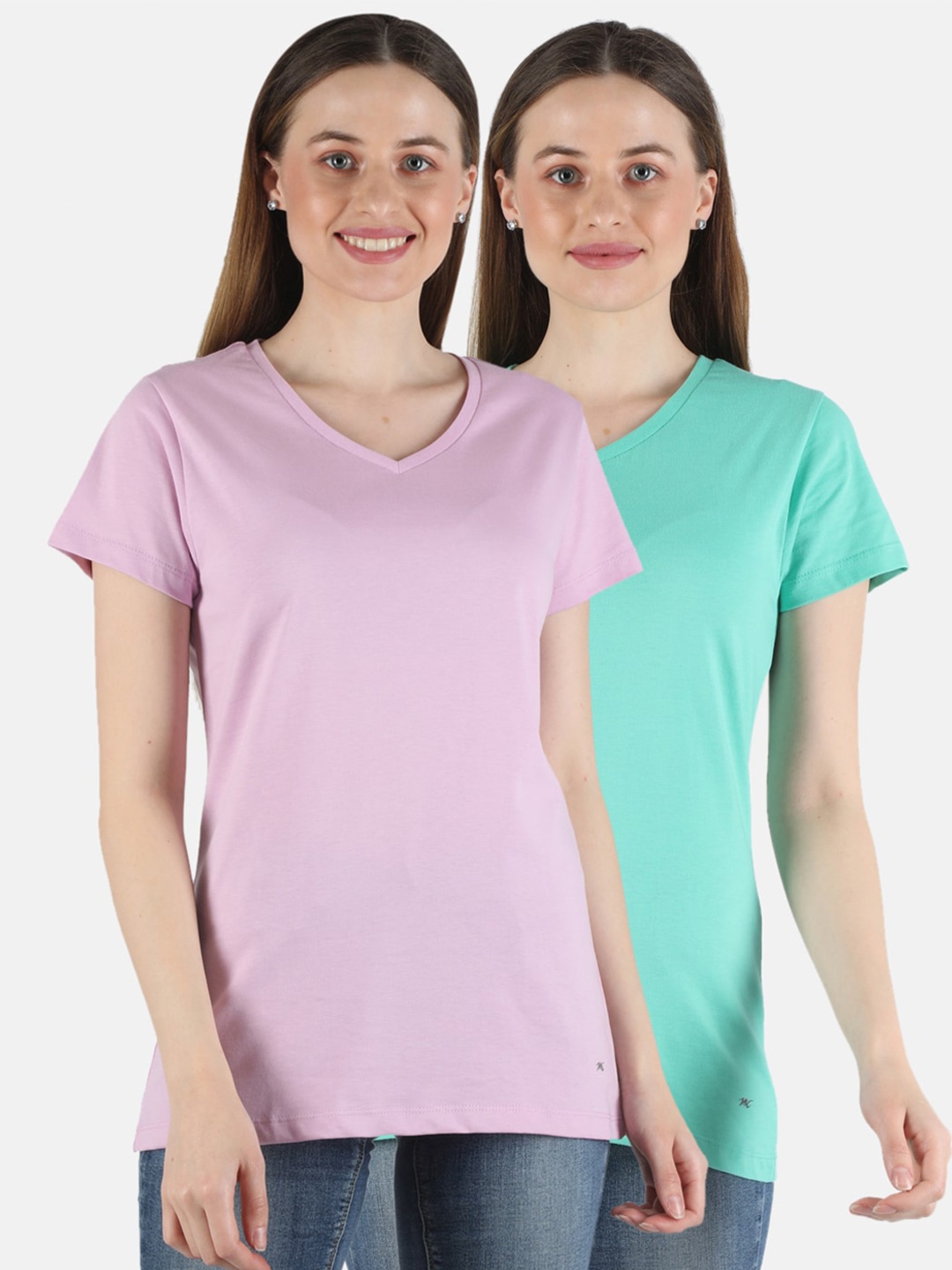 

Monte Carlo Pack of 2 Pure Cotton Top, Fuchsia