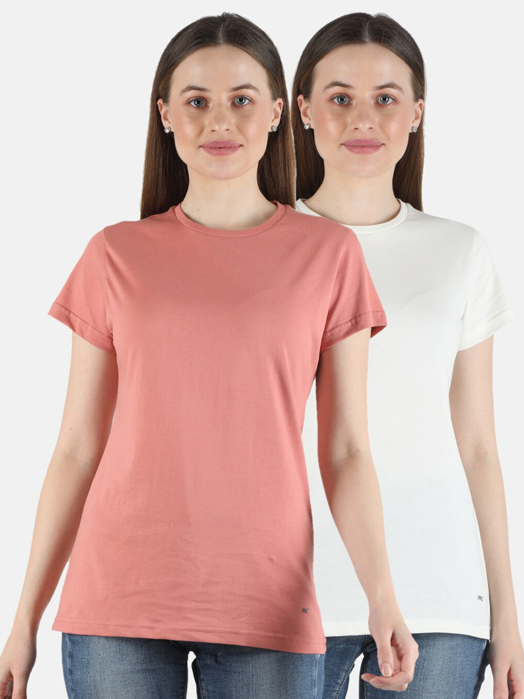 

Monte Carlo Pack of 2 Pure Cotton Top, White