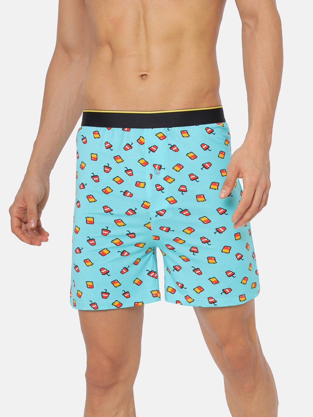 

bummer Men Micro Modal Printed Mc Bum Boxers, Blue