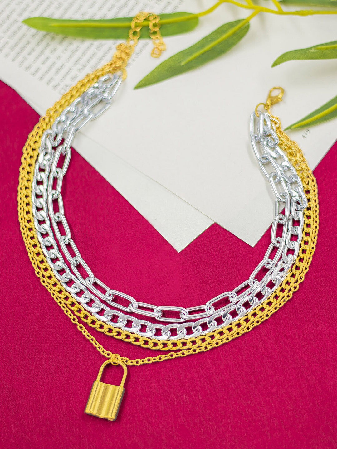 

Bellofox Gold & Silver-Toned Layered Necklace