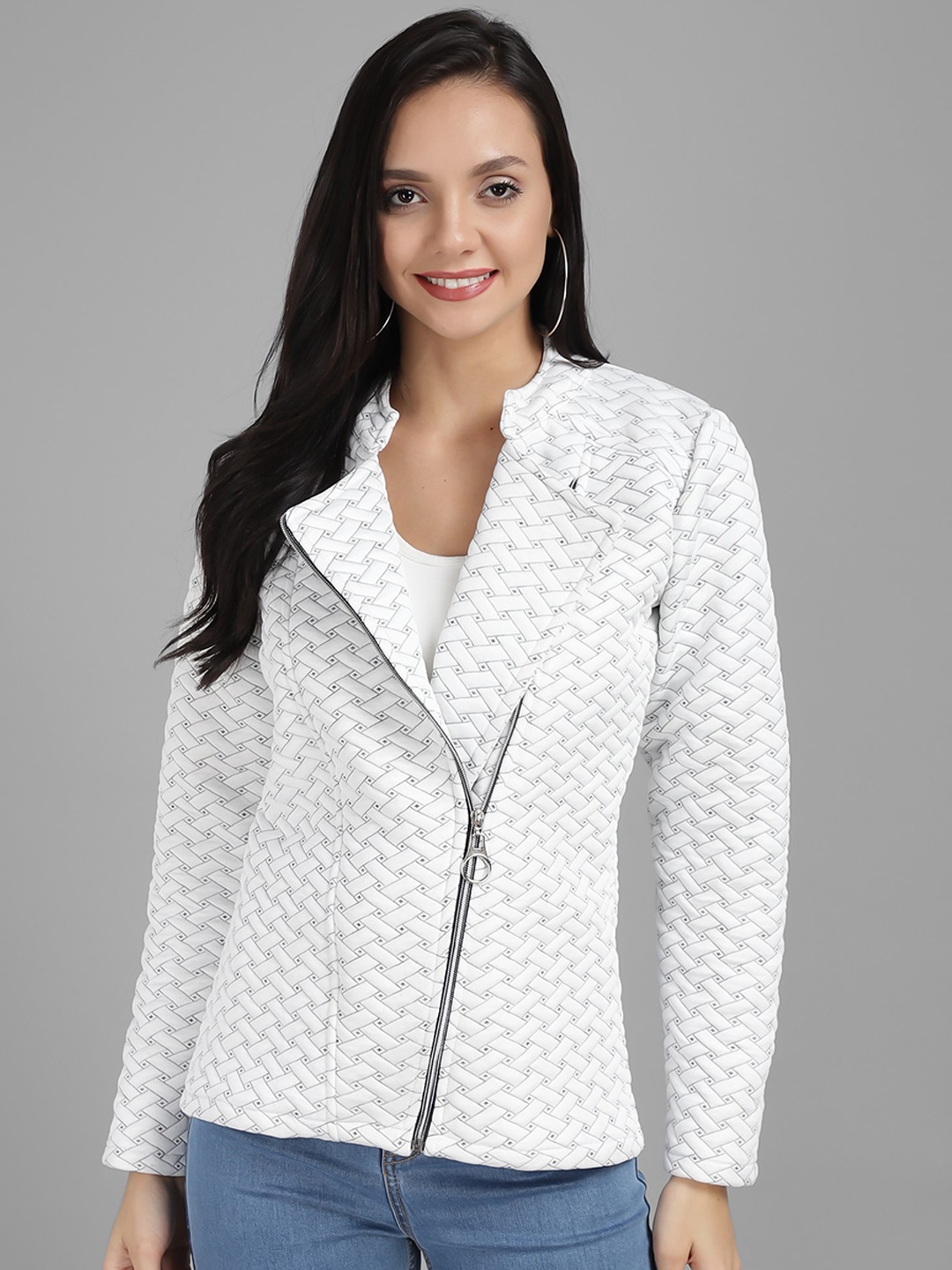 

Darzi Women White Tailored Jacket