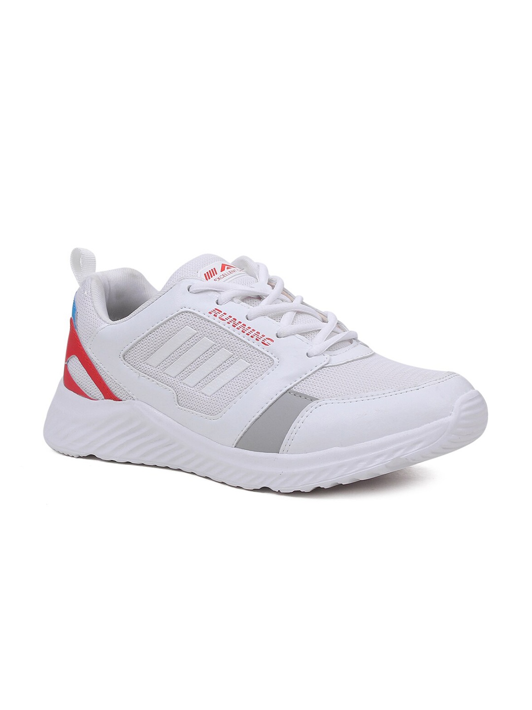 

ASIAN Men White Mesh Running Shoes