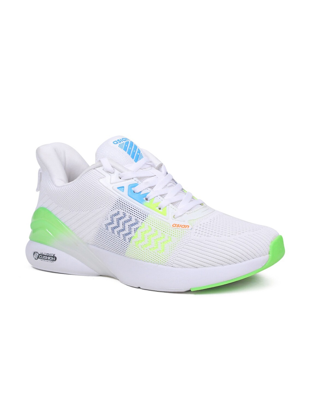 

ASIAN Men White Mesh Running Sports Shoes