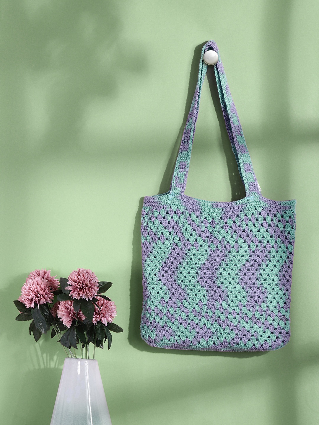 

Magic Needles Green Shopper Shoulder Bag
