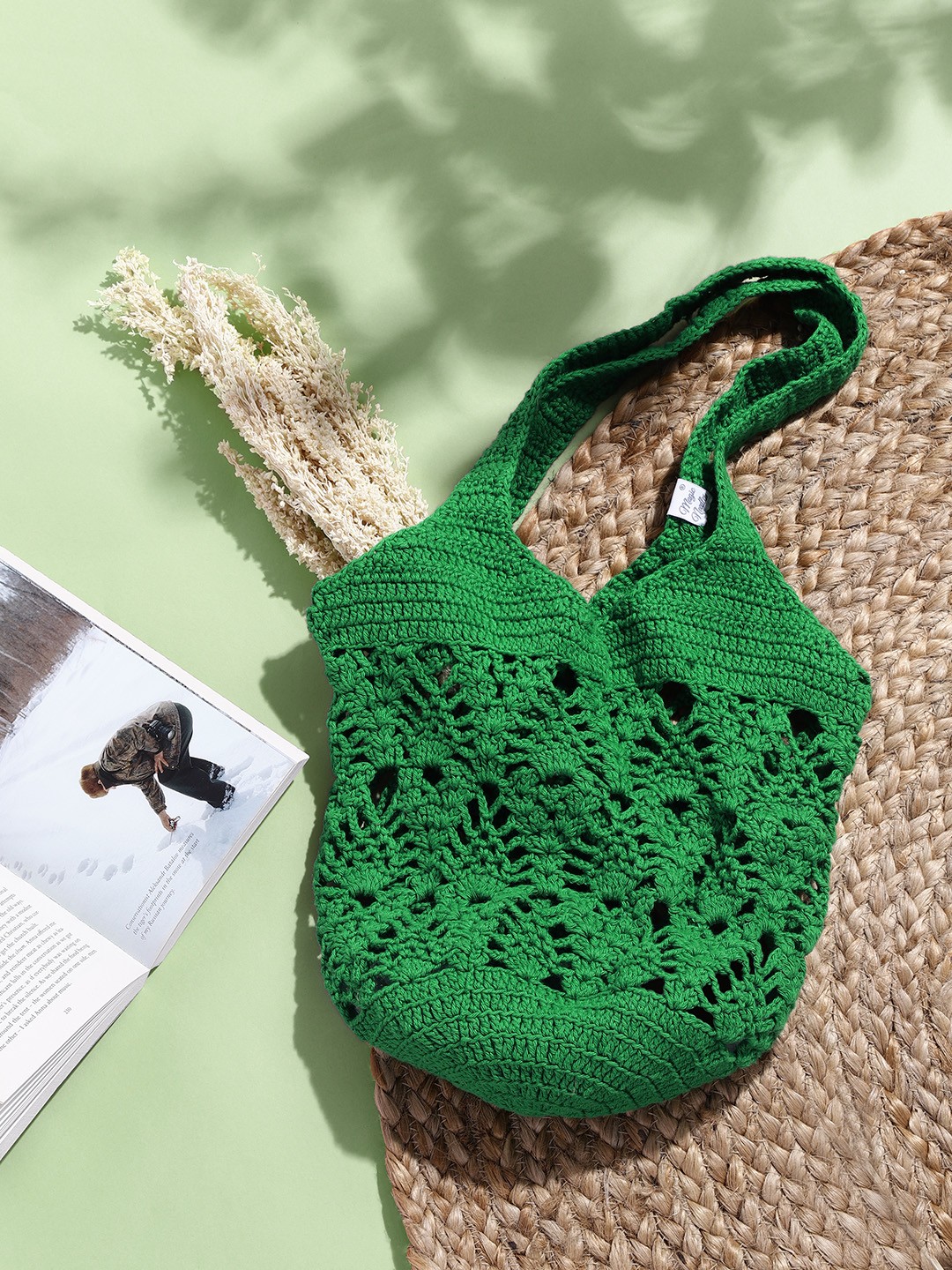 

Magic Needles Green Shopper Shoulder Bag
