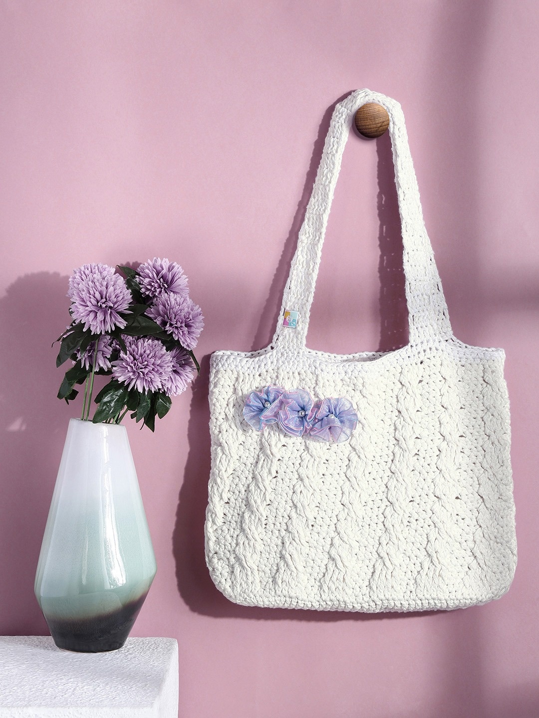 

Magic Needles White Shopper Shoulder Bag