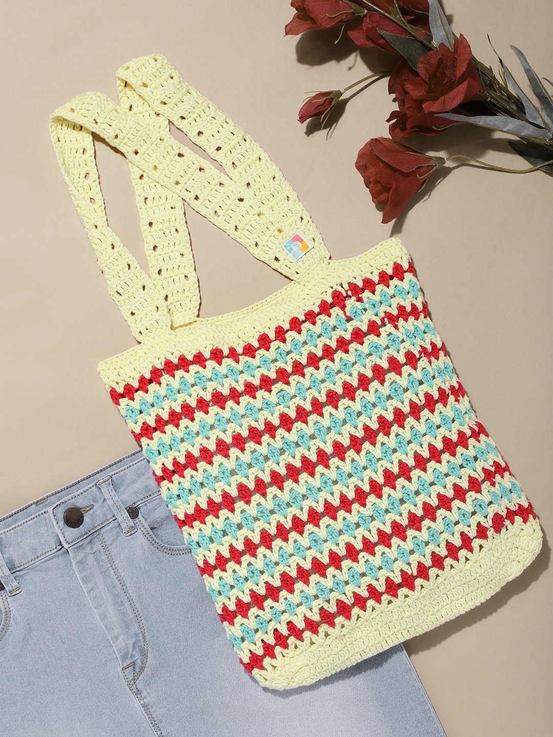 

Magic Needles Yellow Shopper Shoulder Bag