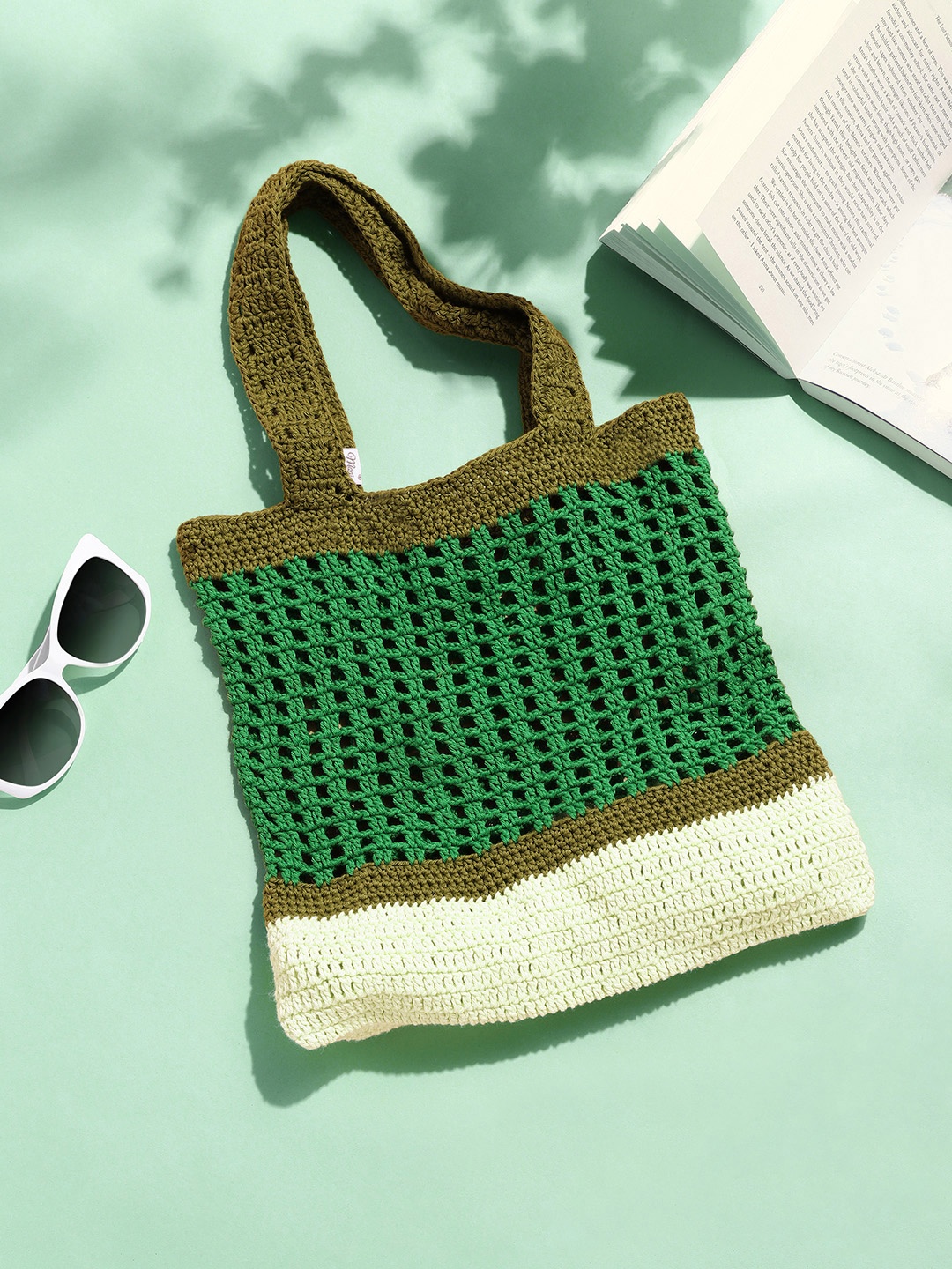 

Magic Needles Green Shopper Shoulder Bag